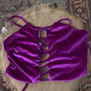 Velvet top. Handmade in Indonesia